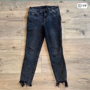 FLYING MONKEY High Rise Ankle Skinny Jeans Black Size 28